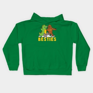 Besties Godzilla and King Kong Kids Hoodie